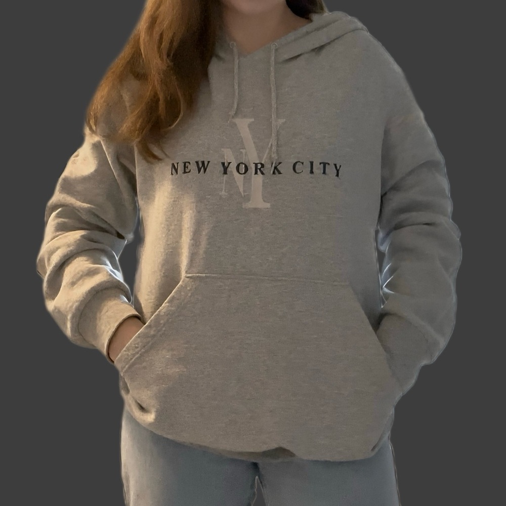 Gray New York City Hoodie